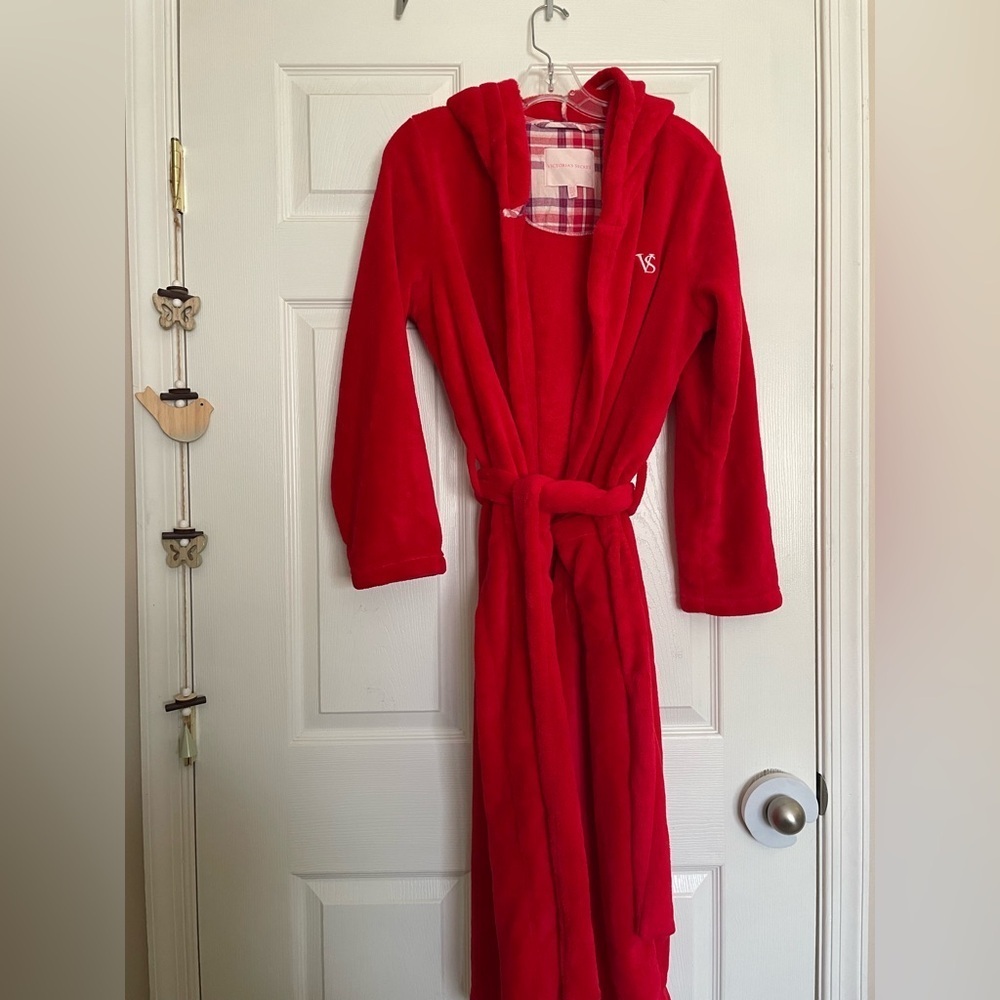 Victoria's Secret Long Red Robe size small - Picture 5 of 6